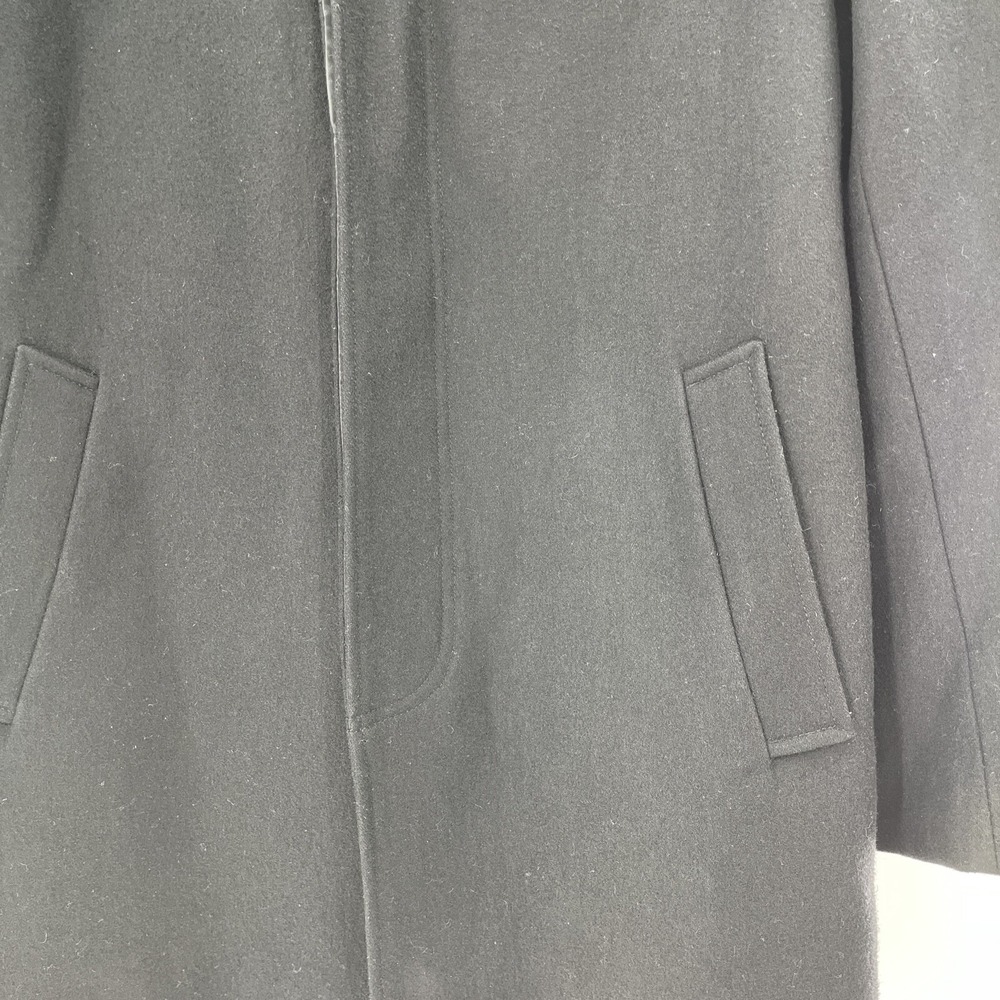 Cole Haan Men's Wool Blend Single Breasted Classic Coat Black Size Small - Picture 4 of 10